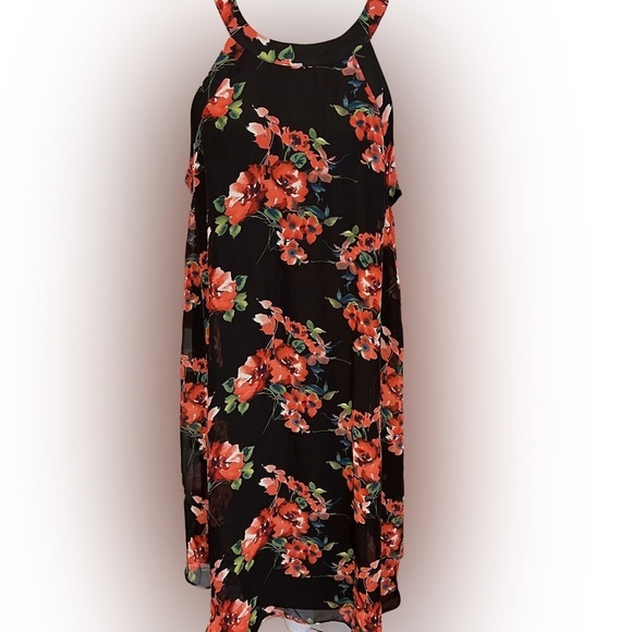 Vintage Floral Betsey Johnson Swing Dress 14 - Picture 1 of 6